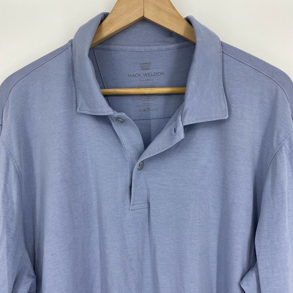 Mack Weldon Shirt Polo Silver XT2 Intrepid - Picture 2 of 6